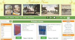 Desktop Screenshot of antikvarijat-phoenix.com
